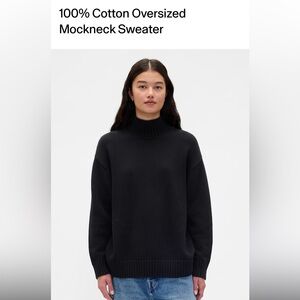 GAP Black Mockneck Sweater